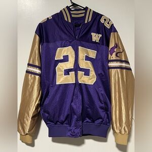 University Of Washington Huskies Vintage Reversible Jacket #25 Sz Large